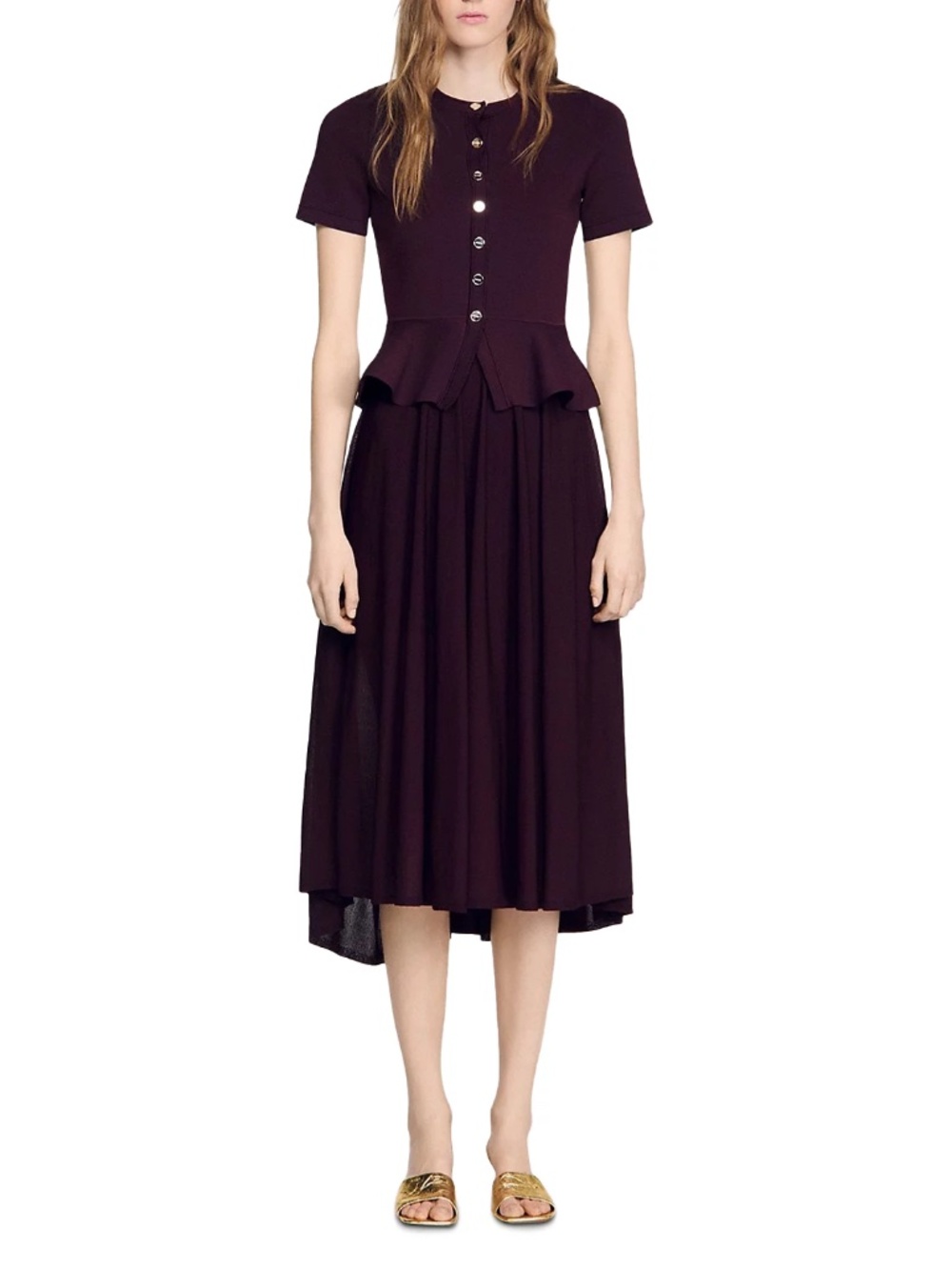 Judith Peplum Knit Dress